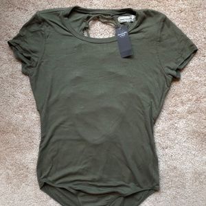 Abercrombie & Fitch Olive T-Shirt Bodysuit